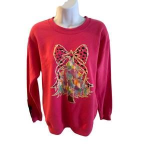 NEW GLAM N GO BOUTIQUE women's watercolor tree sweatshirt in pink